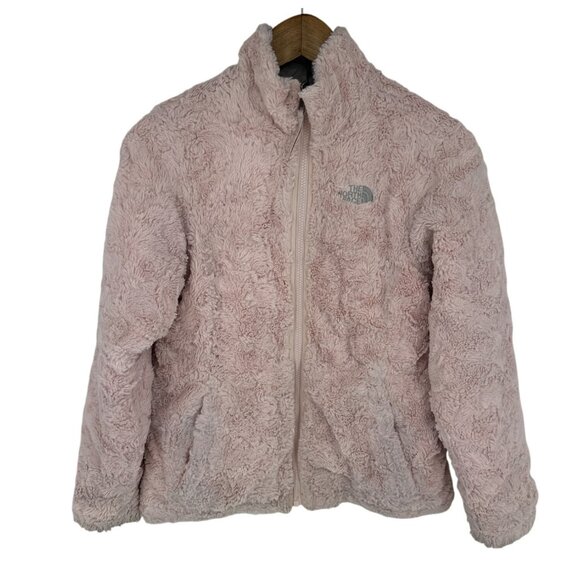 The North Face Reversible Mossbud Swirl Puffer Jacket Full Zip Girls Size L - Picture 9 of 16